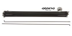 Alpina spoke 13G/278mm/ø2.33mm/Fg 2.6, stainless steel, black (1440)