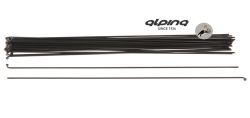 Alpina spoke plain 14G/266mm/ø2.00mm/Fg 2.3, stainless steel, black (1440)