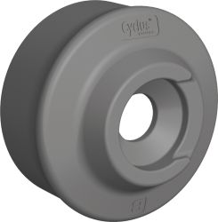 Cyclus axle support adapter B | short & slotted | plastic | 1 pc