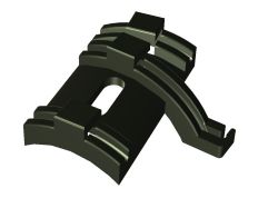 Westphal kabelgeleider bracket #842-03, kunststof, zwart