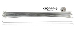 Alpina spoke 14G/130mm/ø2.00mm/Fg 2.3, zinc plated, silver (144)