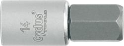 Cyclus 3/8“ socket, hexagon, 14mm, square drive