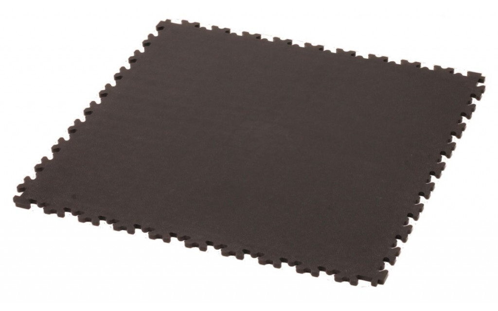 cyclus floor tile 50x50x07 pvc black connectable 
