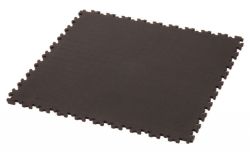 Cyclus floor tile 50x50x0.7 PVC black, connectable 