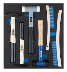 Cyclus Foam Nr.23, including hammers and wire brush, size M,blue