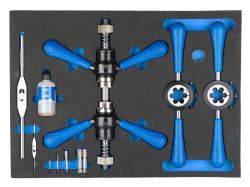 Cyclus Foam Nr.9, inclusief trapas snij-frees gereedschap, maat L,blauw