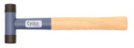 cyclus rubber mallet with ash wood handle 270 mm 238 g