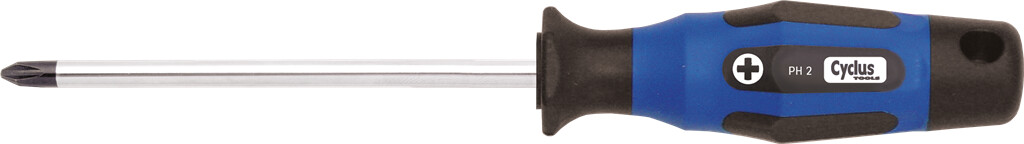 cyclus screwdriver phillips ph 2x125 black tip multicomponent handle