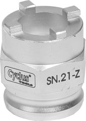 Cyclus snap.in afnemer freewheel SN.21-Z BMX vrijloop 10mm as