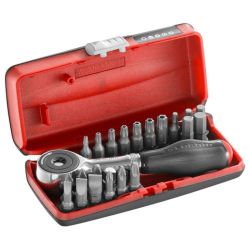Facom bitset with ratchet 1/4“, 22 bits