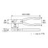 Hozan P-58 combi-tang L175 HRC62