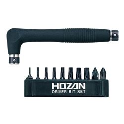 Hozan W-81 10-piece hex and Phillips wrench set