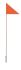 IceToolz Flag Orange Fibreglass 150cm. 51G0