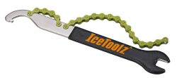 IceToolz Pedal Wrench, Hook and Chain Whip, Single speed 1/2x1/8, #34S2 