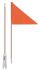 IceToolz vlag met fiberglas deelbare stang 150cmoranje52G0