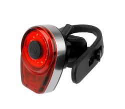 IkziLight achterlicht Round16, met rode COB LED-ring +USB