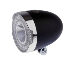 IkziLight headlamp Retro JR 1xLED, with bracket, black