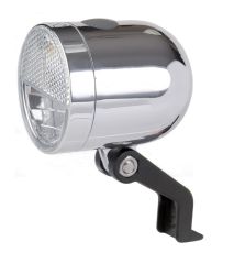 IkziLight headlight Nero, 1W LED, whiteh bracket, chrome