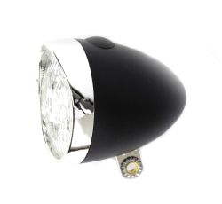 IkziLight headlight Retro 3xLED, black
