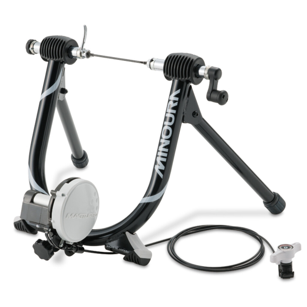 Minoura MagRide trainer 60R with QR handlebar switch Buzaglo