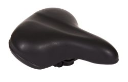 Mirage comfort saddle with elastomer, black