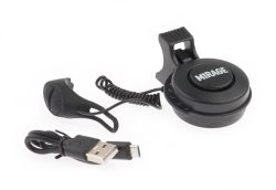 Mirage e-bike horn black, 80~90dB, USB rechargeable