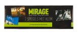 mirage mirror complete black with clamp 8mm 2 in box
