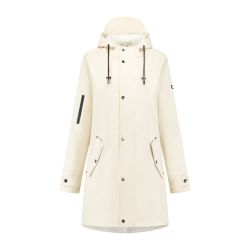 Mirage Rainfall trench coat soft touch, size L, off-white