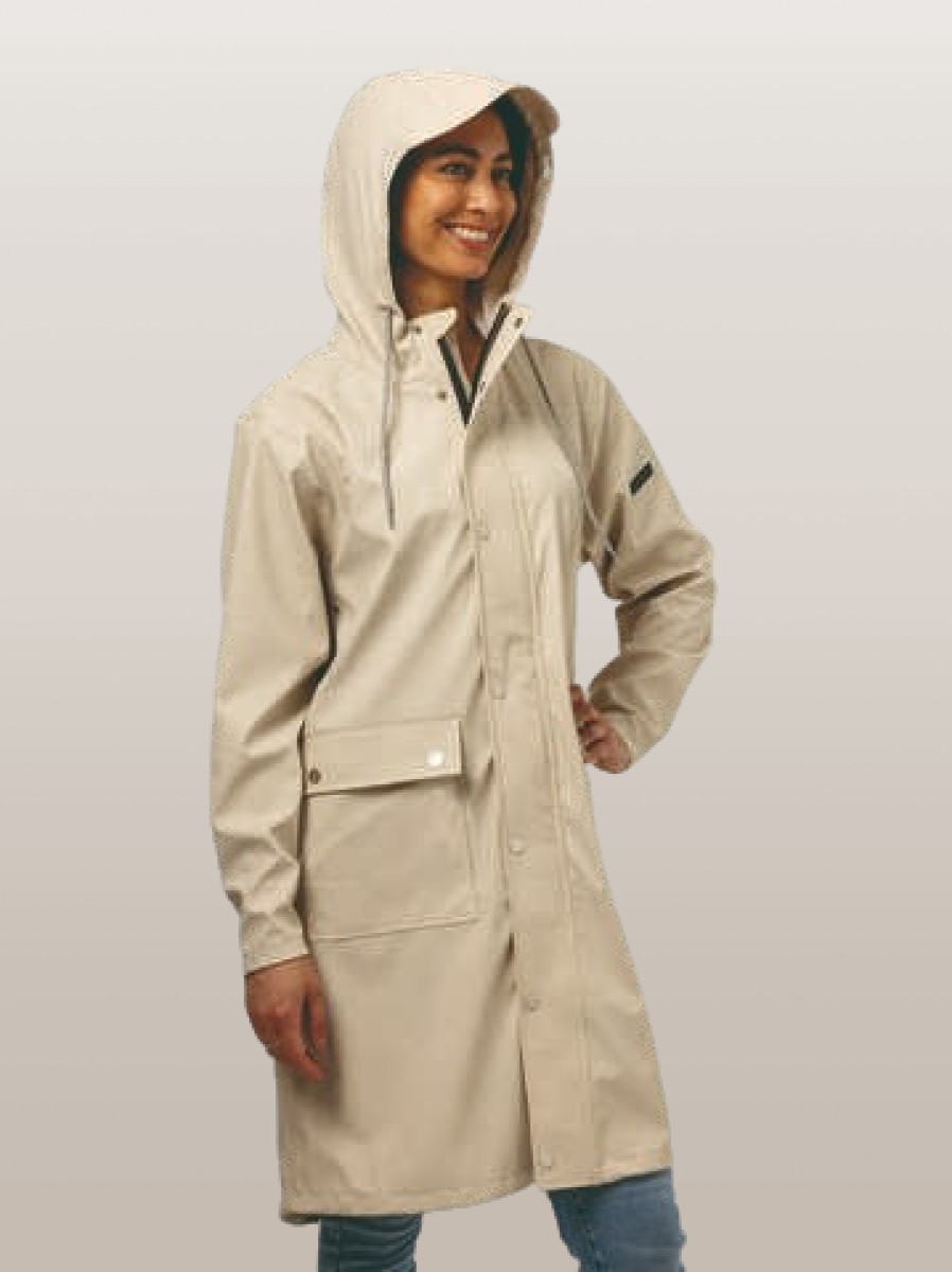 Mirage Rainfall trenchcoat soft touch off-white