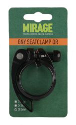 Mirage seat post clamp GNY with QR, ø38.5mm, black