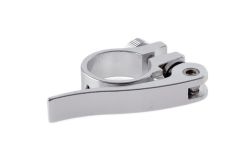 Mirage seatpost clamp GNY with QR, ø31.8mm, silver - bulk