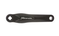 Miranda crank Alfa 1, rechts 170mm, zwart gecoat