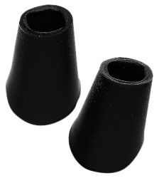 Pletscher esge standaard voetje F24 voor Twin, zwart (paar)