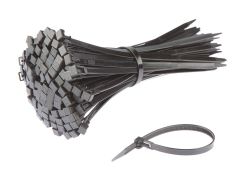 SapiSelco cable ties 250x7.5mm; ø65mm, black (per 100 pieces)