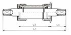 Tecora E bottom bracket 123mm BSA chain 28.4 plastic cup