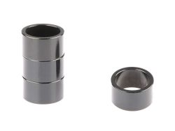 Tecora E spacer 20mm 1.1/8“ ø28.6, aluminium, glossy black