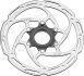 tektro disc brake rotor tr18045 180x23mm centerlock silver